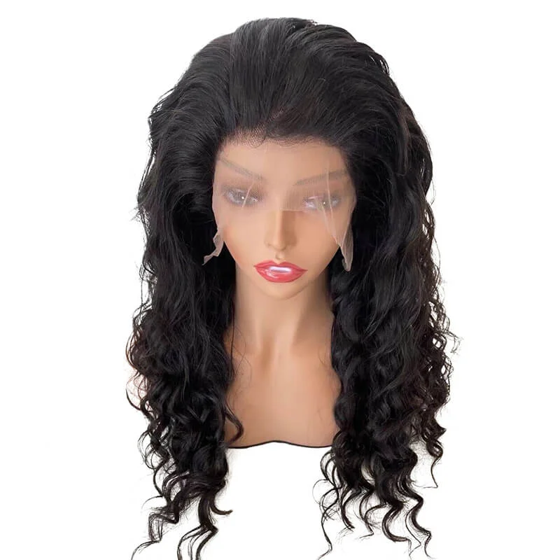 Wig hanger for storage-150% Density Brazilian 13x4 Lace Frontal Wig's Deal Loose Wave