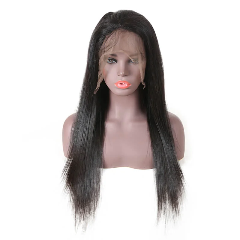 Wet wave wig gray-150% Density Brazilian 13x4 Lace Frontal Wig's Deal Straight Hair