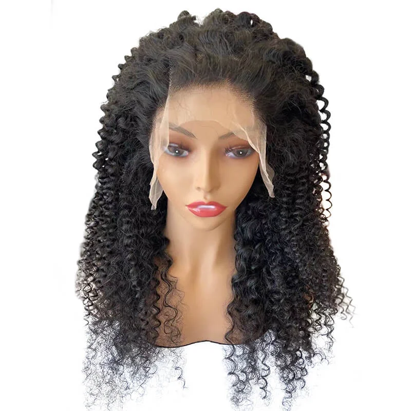 Wig for funky vibe-150% Density Brazilian 13x6 Lace Frontal Wig Deep Curly