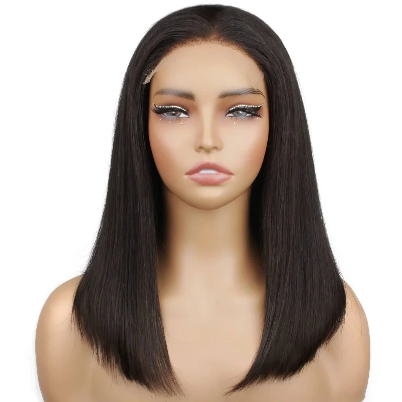 Wig for bright shades-Raw Straight 5x5 HD Closure Bob Wig