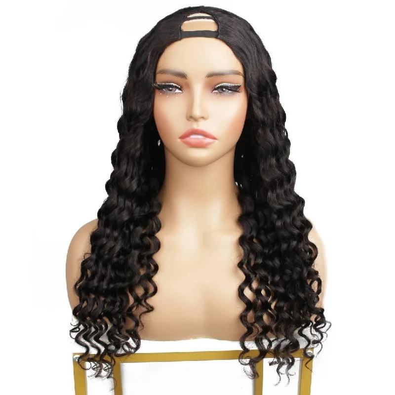 Cheap wig outlet store-30 inch Beach Wave V Part Wig