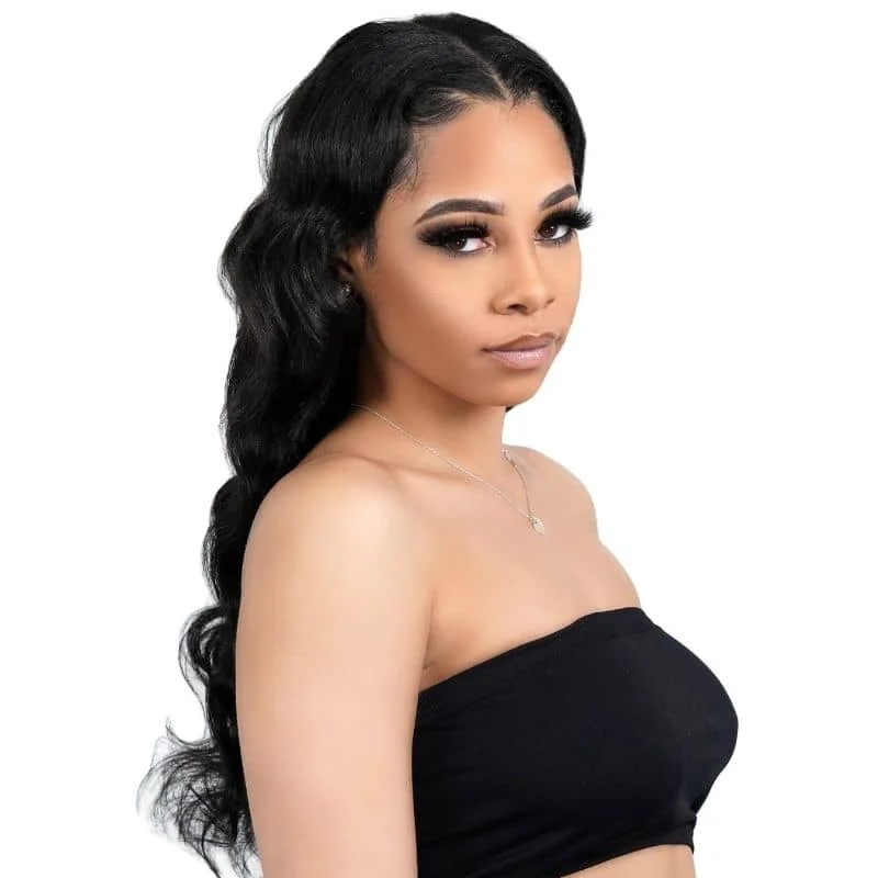 Heat safe wig with curls-Brazilian Body Wave U-Part Wig