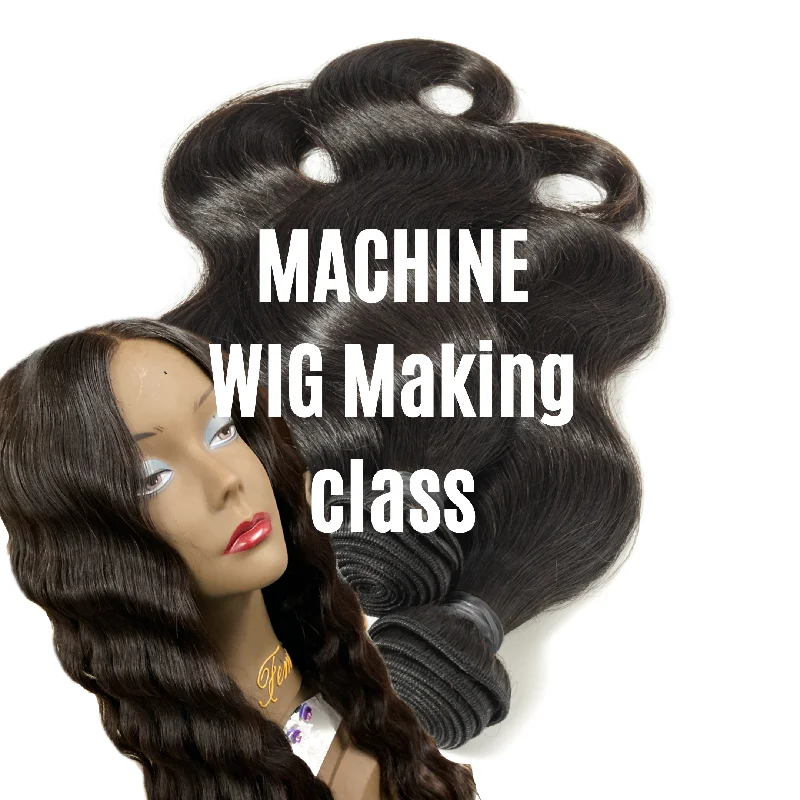 Short gray wig with soft texture-Machine wig class