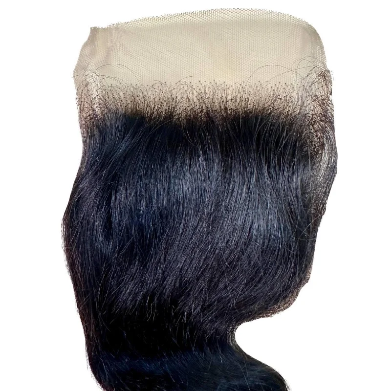 Wig for vintage vibe-Malaysian Body Wave 4x4 Transparent Closure