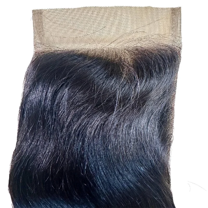 Wig for chill vibe-Malaysian Straight 4x4 Transparent Closure