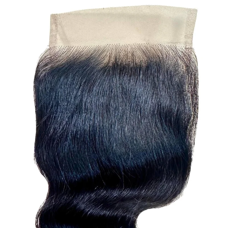 Wig for neon hues-Raw Brazilian Body Wave 4x4 HD Closure