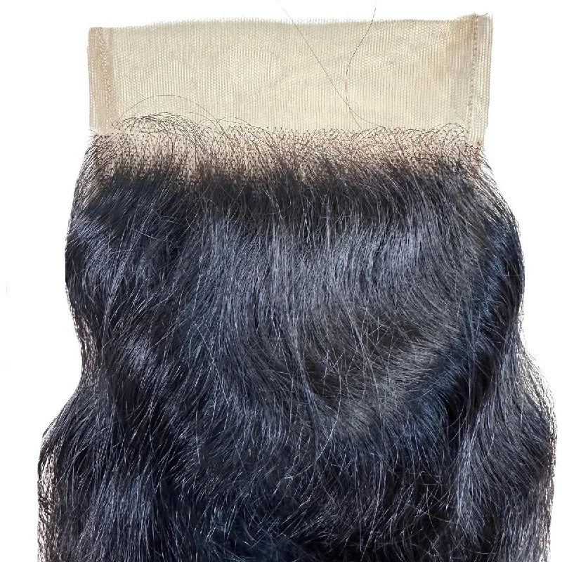 Wig for grunge style-Raw Indian Curly 5x5 Transparent Closure