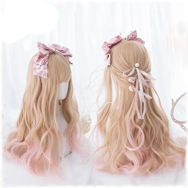 Wig for radiant look-Strawberry Blond Long Wig