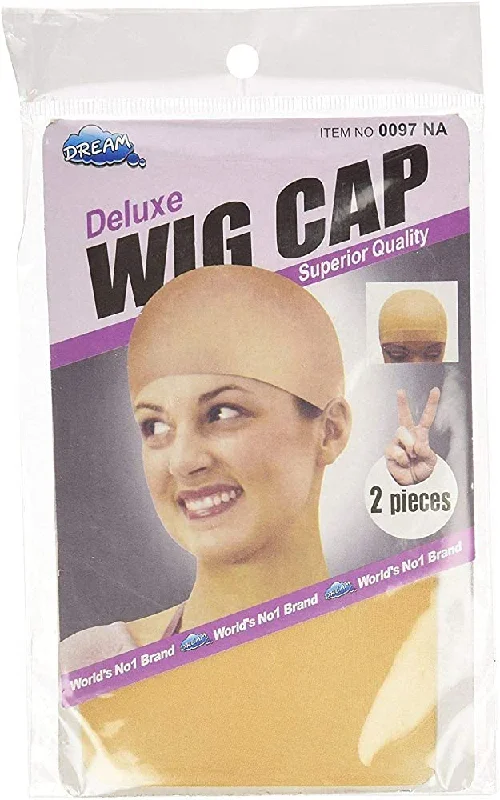 Wig for sleek texture-Wig Cap - 2 Caps per Pack