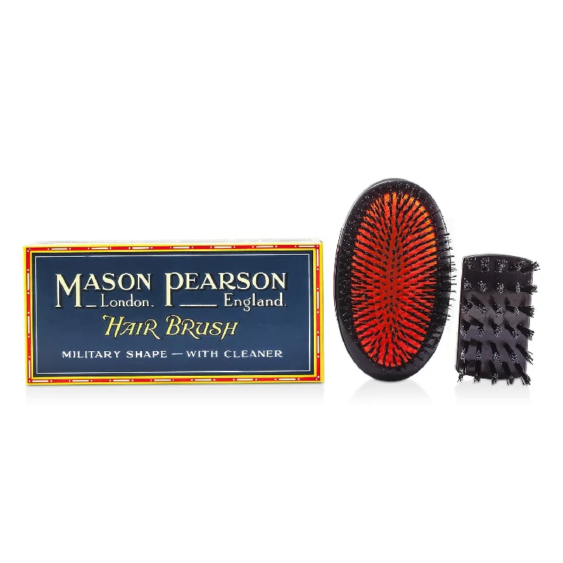 Ease cream-Mason Pearson Boar Bristle - Sensitive Military Pure Bristle Medium Size Hair Brush (Dark Ruby)  1pc