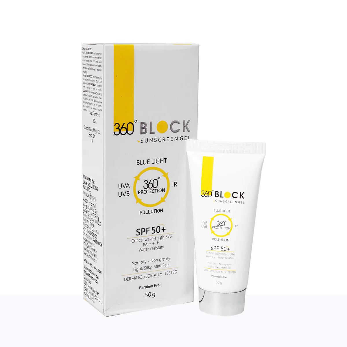 Scalp spark cream-360° Block Sunscreen Gel spf 50+, 50gm