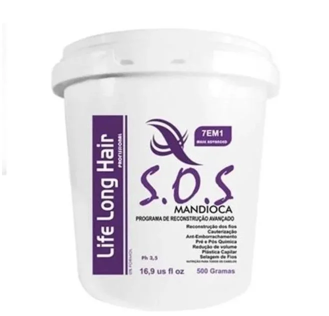 Best hair care for hair durability-7 in 1 Reconstruction SOS Cassava Manioc Nourishing Mask 500g - Life Long Hair