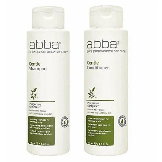 Protein strengthening treatment-Abba Gentle Shampoo and Conditioner 8 oz Duo