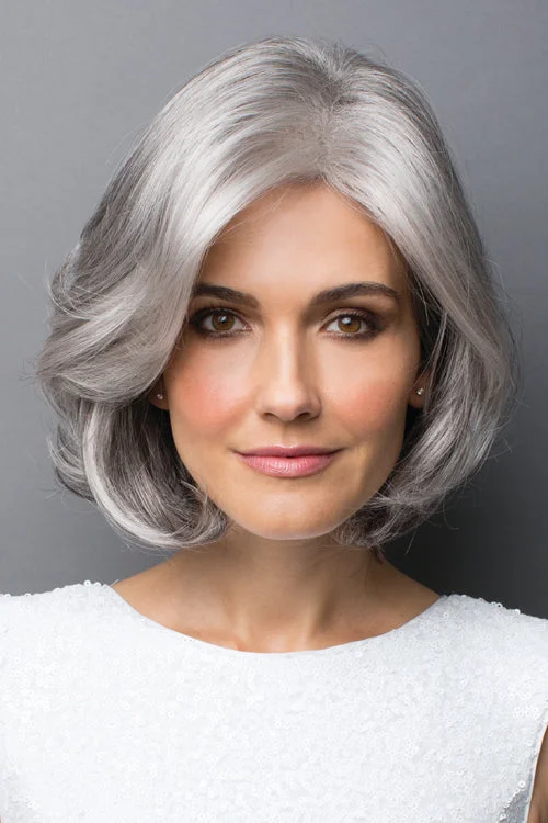 Cocoa synthetic wigs warm-Amal Synthetic Wig by Rene of Paris | Short, Wavy | Basic Cap