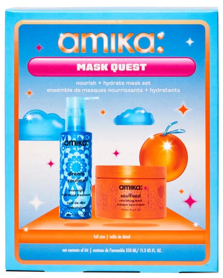 Hair care tips for hair breakage-Amika Mask Quest Holiday Set