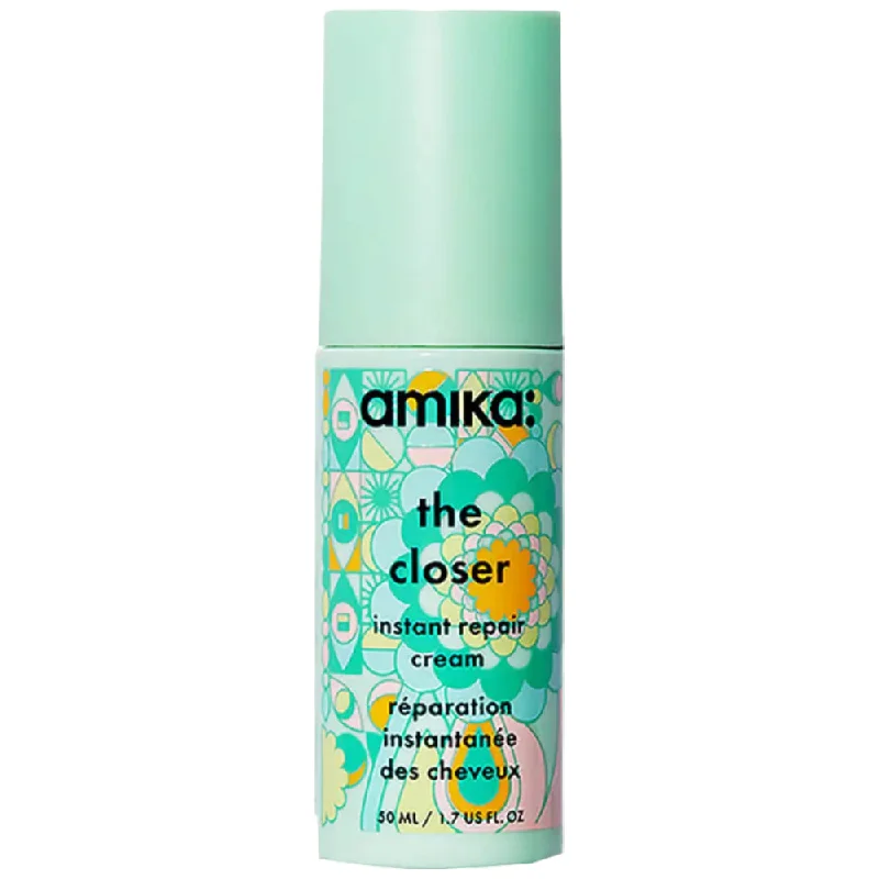 Hair care routine for oily kinky hair-Amika The Closer Instant Repair 1.7 oz