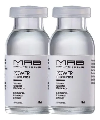 Firm lotion-Ampoules Reconstructor Mab Marco Antônio De Biaggi Power 2u - MAB