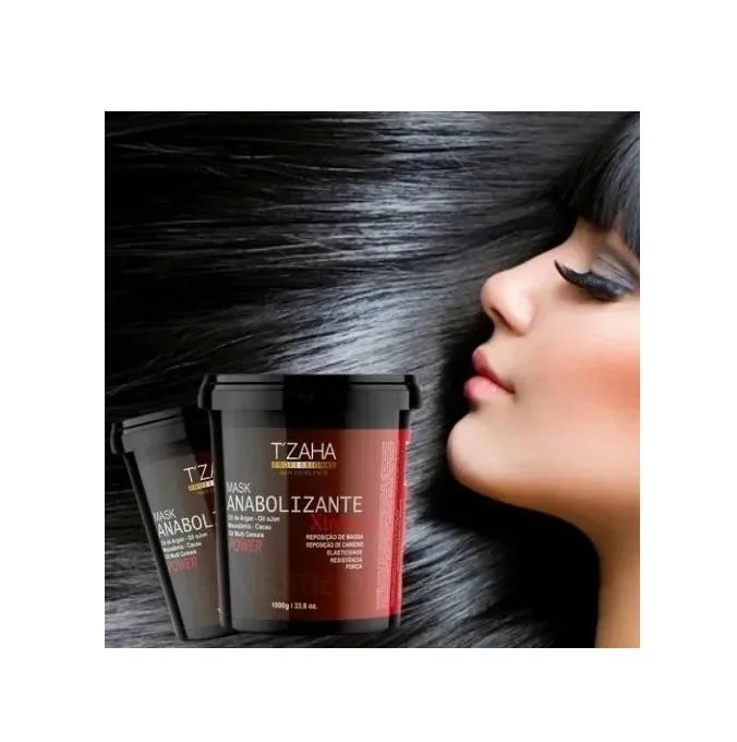 Natural hair care for curl fullness-Anabolizante Anabolic Strenghtening Recovering Fortifier Hair Mask 1Kg - T'Zaha