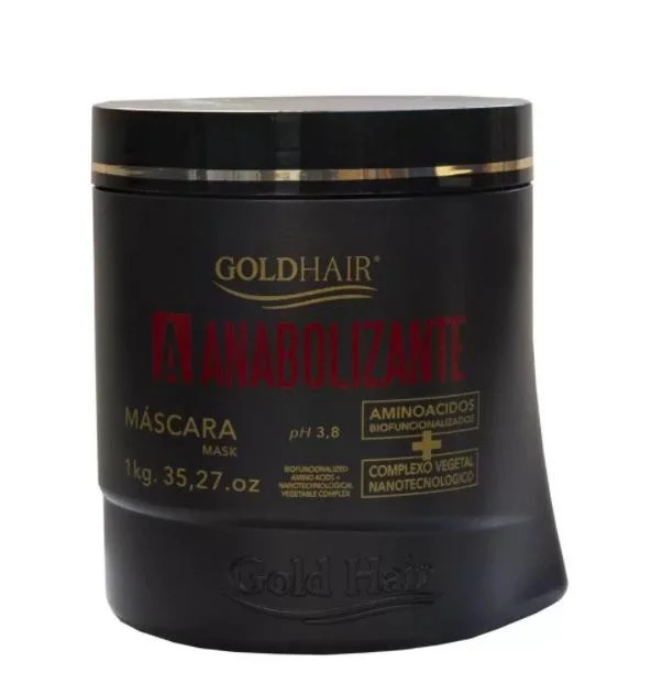 Hair care for dull kinky waves-Anabolizante Replenisher Treatment Anabolic Mask 1kg - Gold Hair Advance