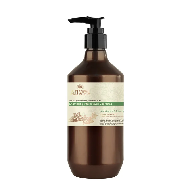 Scalp clarifying shampoo-ANGEL EN PROVENCE HAIR VITAMIN INCA INCHI OIL SHAMPOO 400ML