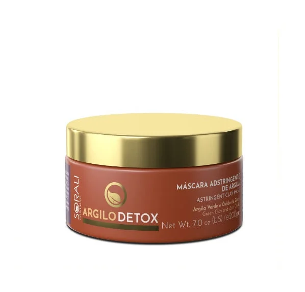 Best hair care for scalp congestion-Sorali Argilo Detox - Mask - Adstringent Clay Oil Absorption - 200g / 7 oz