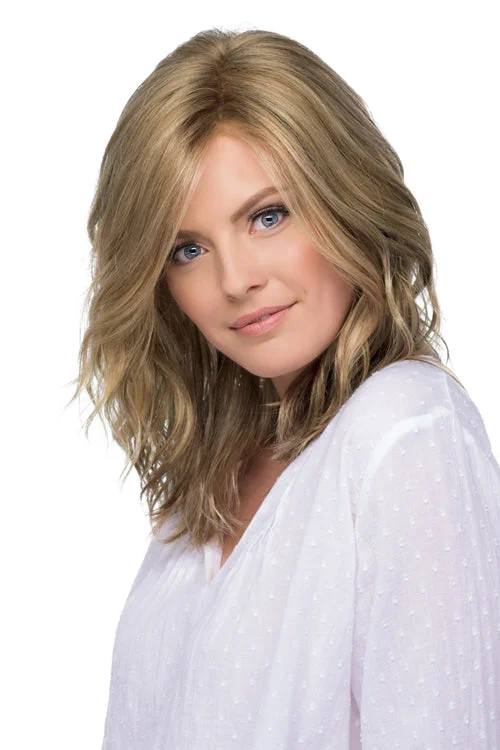 Synthetic wigs with glowing neon-Avalon Synthetic Wig By Estetica | Long, Wavy | Lace Front | Mono Part | Basic Cap