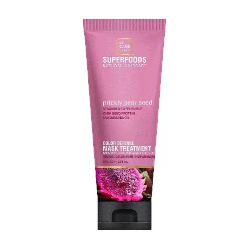 Hair care routine for breakage taming-Be.Care.Love Superfoods Prickly Pear Seed Color Defense Mask Treatment 8 oz