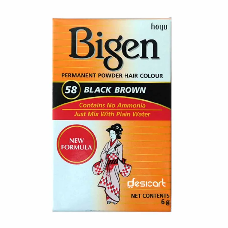 BIGEN 58 BLACK BROWN HAIR -6G