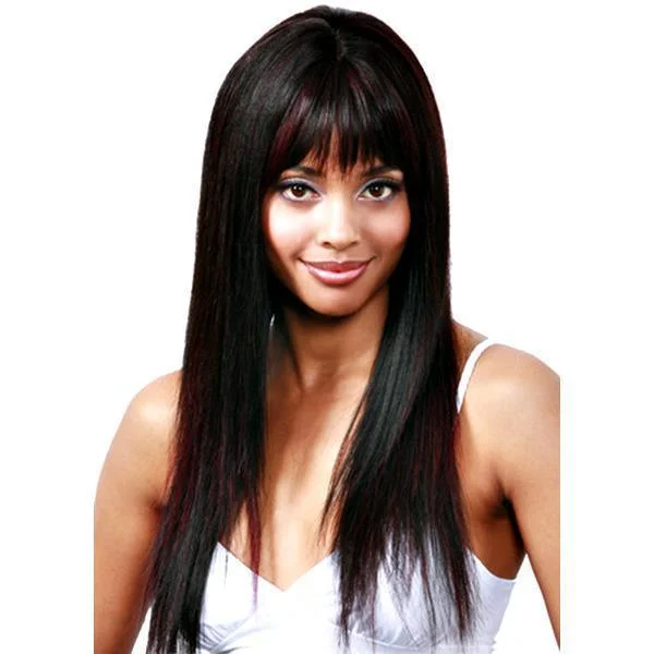 real person hair ring fashionable gift-Bobbi Boss Premium Human Hair Wig  - MH1165