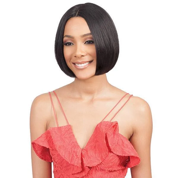 real person hair ring timeless gift-Bobbi Boss 100% Human Hair Swiss Lace Front Wig - MHLF802 EMA SHORT