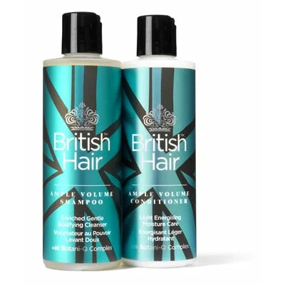 Blow-dry gel-British Hair Ample Volume Shampoo and Conditioner Duo 8 oz