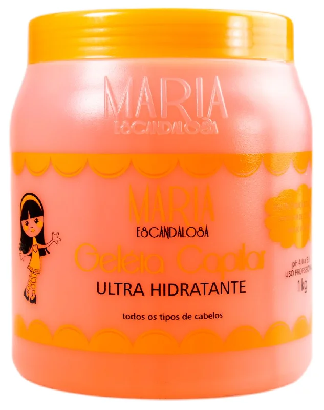 Best hair care for shiny kinky hair-Capillary Jelly Intense Shine Ultra Moisturizing Mask 1Kg - Maria Escandalosa