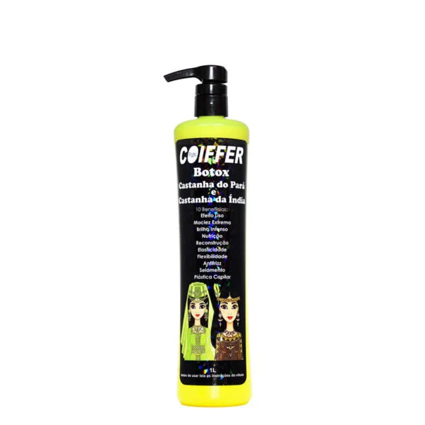 Hair care routine for curl enhancement-Coiffer Deep Hair Mask Brazilian and Indian Nuts 1L / 33.8 fl oz