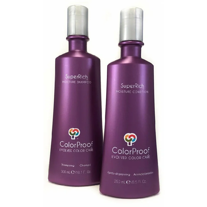 Brilliance mist-Color Proof SuperRich Moisture Shampoo and Conditioner 10.1-8.5 DUO