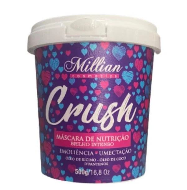 Natural hair care for curl fullness-Crush Intense Shine Nutrition Web Effect Hair Treatment Mask 500g - Millian