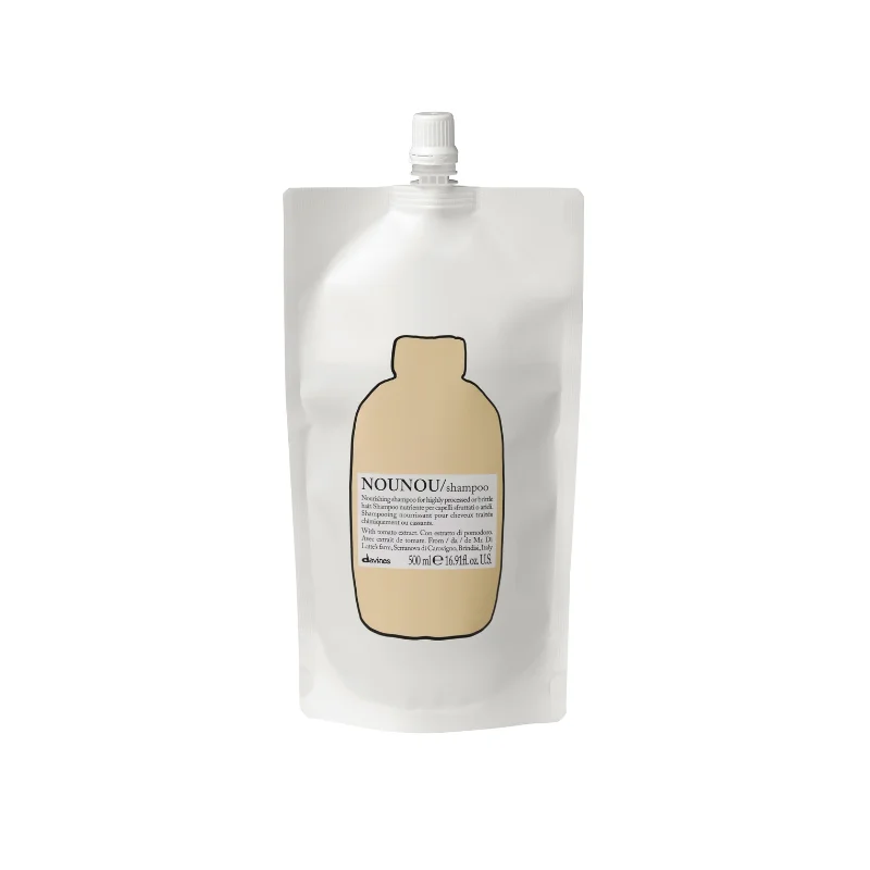 Root grip powder-Davines Nounou Shampoo Refill Pouch 500mL