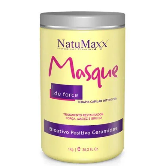 Best hair care for tight curl shine-De Force Positive Bioactive Ceramides Intensive Therapy Maque 1Kg - Natumaxx