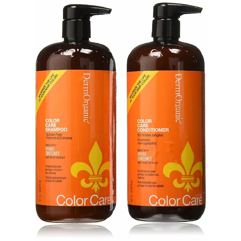 Energizing treatment-DermOrganic Color Care Shampoo and Conditioner 33.8 oz Duo