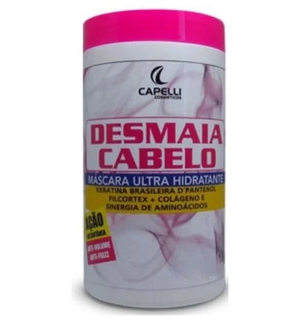 Natural hair care for durability-Desmaia Cabelo Fainting Hair Intense Instant Moisturizing Mask 1kg - Capelli