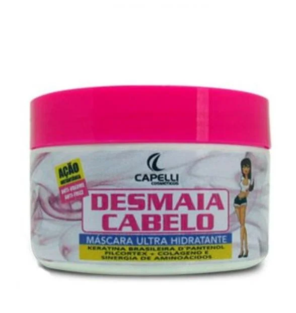 Best hair care for frizzy tight waves-Desmaia Cabelo Fainting Hair Intense Instant Moisturizing Mask 250g - Capelli