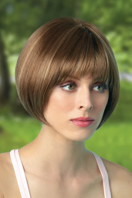 High-end synthetic wigs online-Erin Synthetic Wig by Amore | Short, Straight | Full Mono Cap