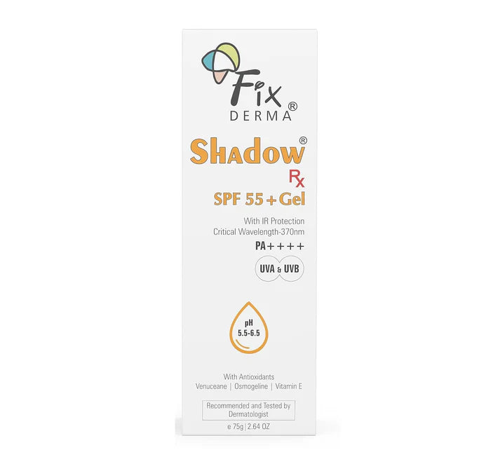 Grit sculpting lotion-Fixderma shadow Rx spf 55+ Gel 75gm