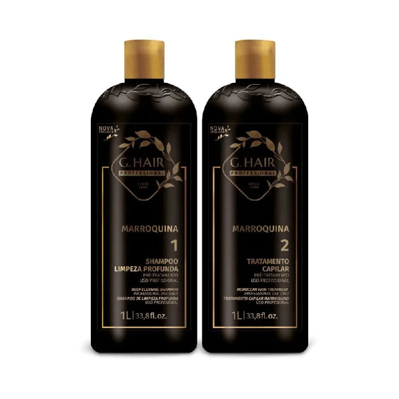 G.HAIR Moroccan Capillary Smoothing Keratin Treatment Kit (2x1L/33.8oz)