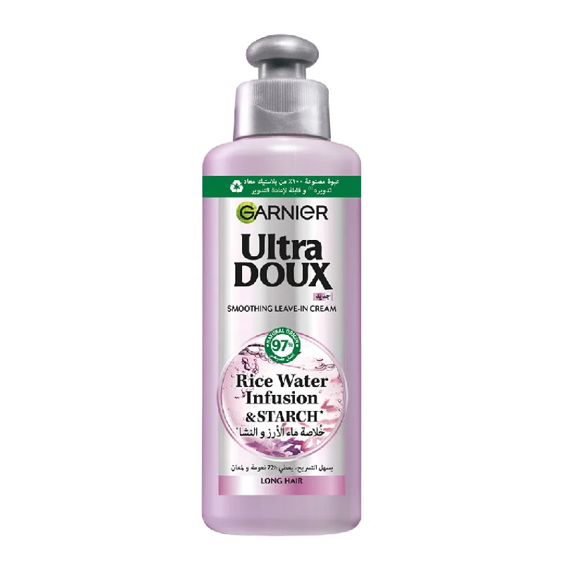 Garnier Ultra Doux Rice Water Infusion & Starch, Leave In Cream, for Long Hair