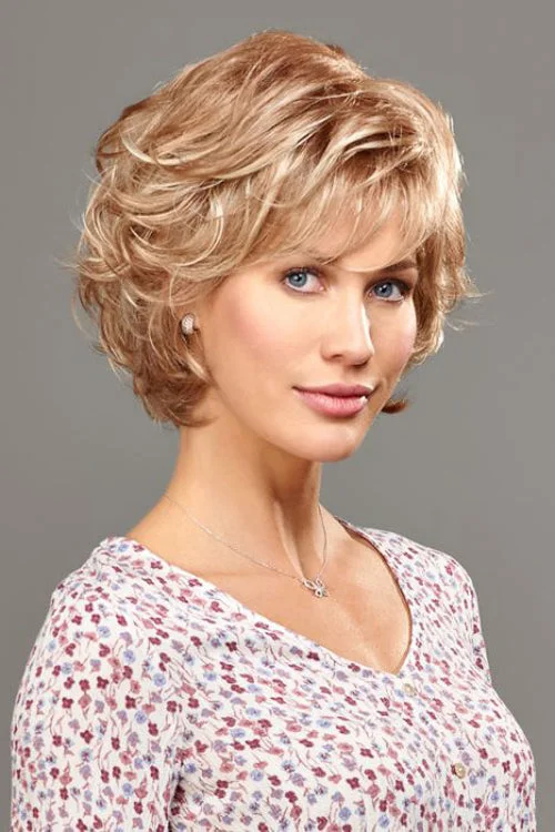 Tan synthetic wigs light-Gianna Synthetic Wig by Henry Margu | Short, Wavy | Lace Front | Full Mono Cap