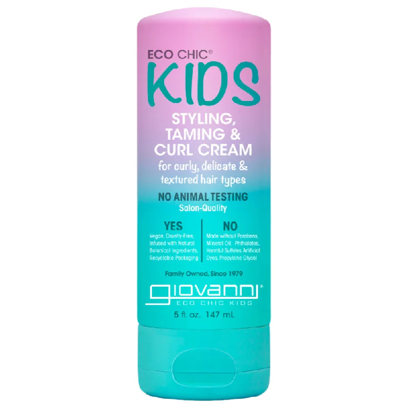 Hair care for washed-out waves-Giovanni Eco Chic Kids Anti-frizz Styling and Taming Cream 5 oz