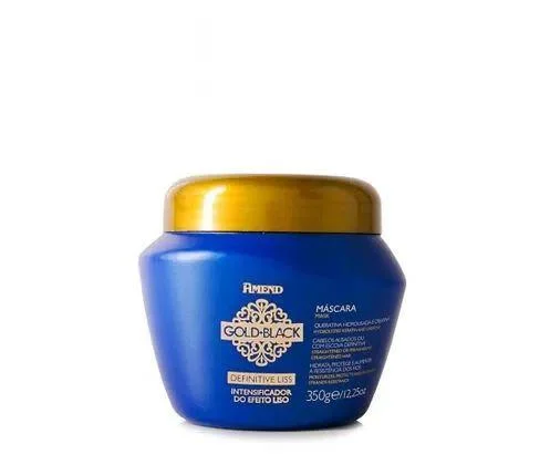 Hair care products with mango-Gold Black Definitive Liss Keratin Creatine Intensifying Mask 350g - Amend