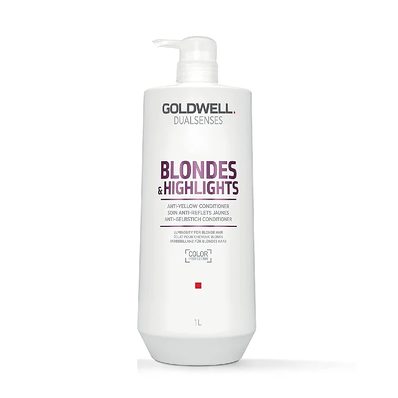 Best hair care for hair thickness-Goldwell Dualsenses Blondes & Highlights Conditioner - 33oz