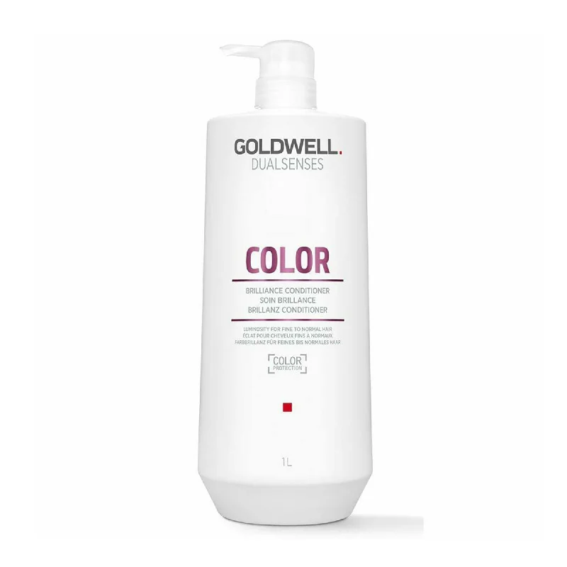 Hair care routine for heavy shedding-Goldwell Dualsenses Color Brilliance Conditioner 33 OZ