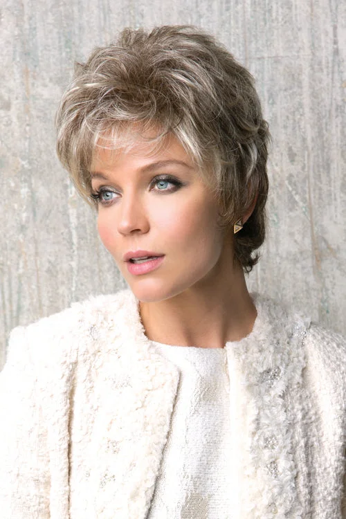 Synthetic wigs with radiant shine-Joey Synthetic Wig by Rene of Paris | Short, Wavy | Basic Cap